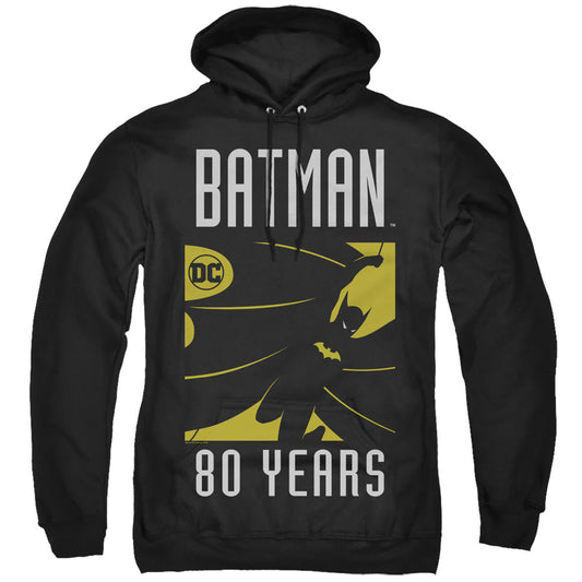 Batman Silhouete Mens Hoodie Black Officially Licensed