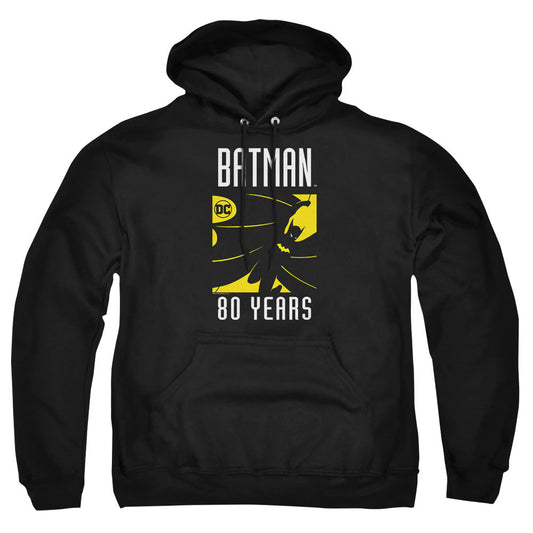Batman Silhouette Mens Hoodie Black Officially Licensed