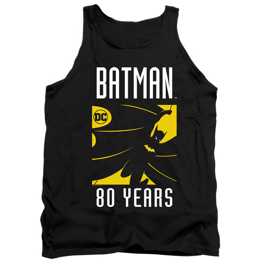Batman Silhouete Mens Tank Top Shirt Black Officially Licensed