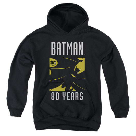 Batman Silhouete Kids Youth Hoodie Black Officially Licensed