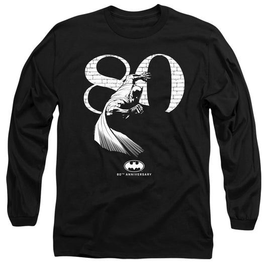 Batman 80 Wall Mens Long Sleeve Shirt Black Officially Licensed