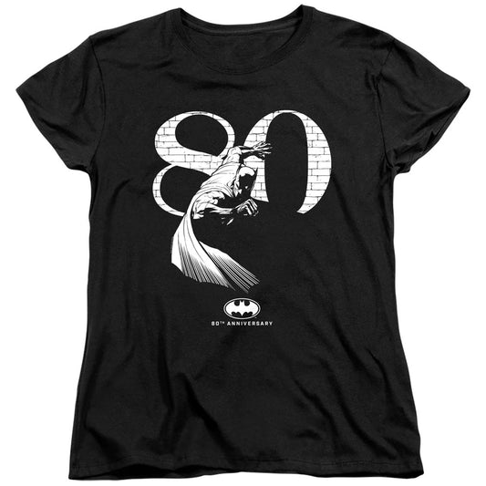 Batman 80 Wall Womens T Shirt Black Officially Licensed