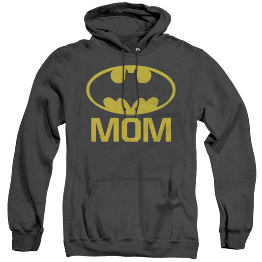Batman Bat Mom Heather Mens Hoodie Black Officially Licensed