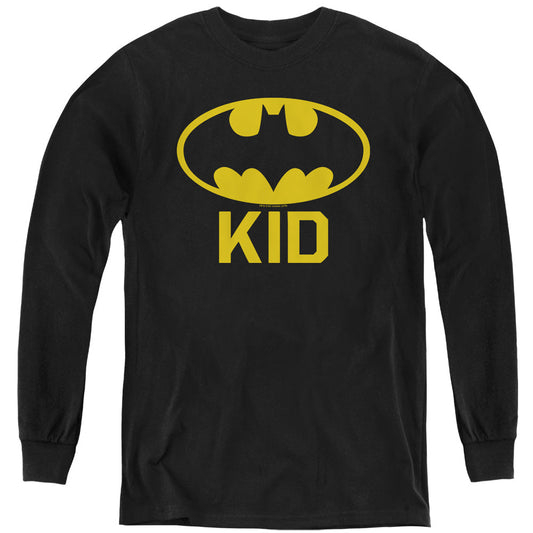 Batman Bat Kid Long Sleeve Kids Youth T Shirt Black Officially Licensed