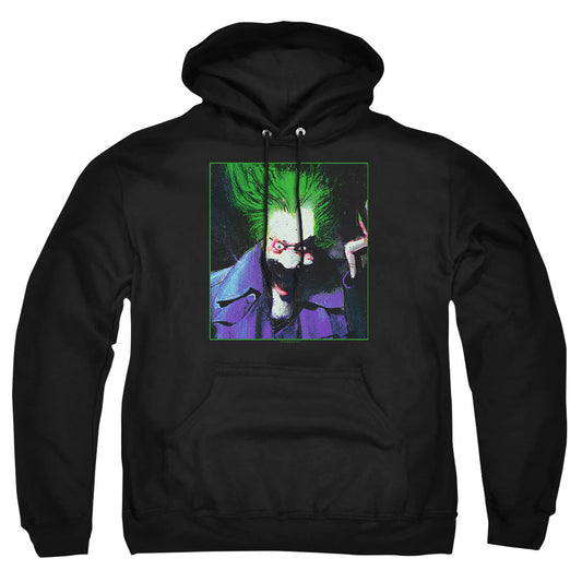 Batman Arkham Asylum Joker Mens Hoodie Black Officially Licensed