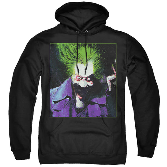 Batman Arkham Asylum Joker Mens Hoodie Black Officially Licensed