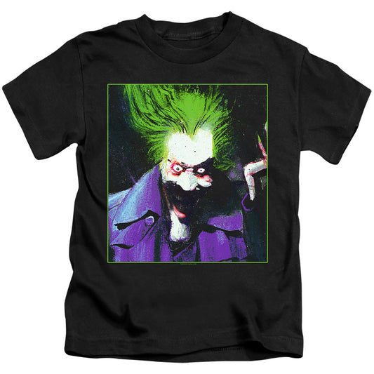 Batman Arkham Asylum Joker Juvenile Kids Youth T Shirt Black Officially Licensed
