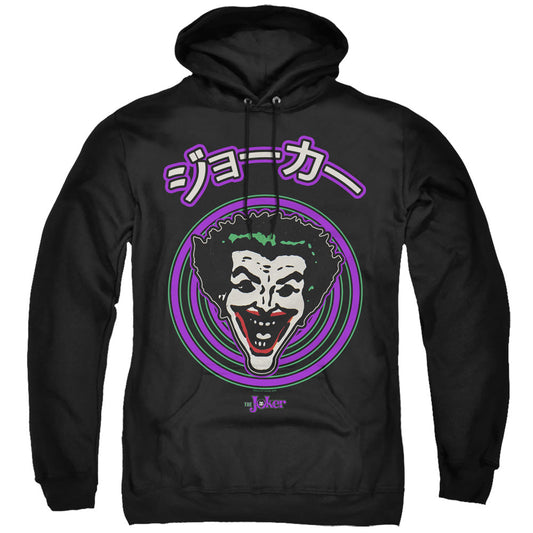Batman Face Spiral Mens Hoodie Black Officially Licensed