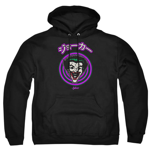 Batman Face Spiral Mens Hoodie Black Officially Licensed