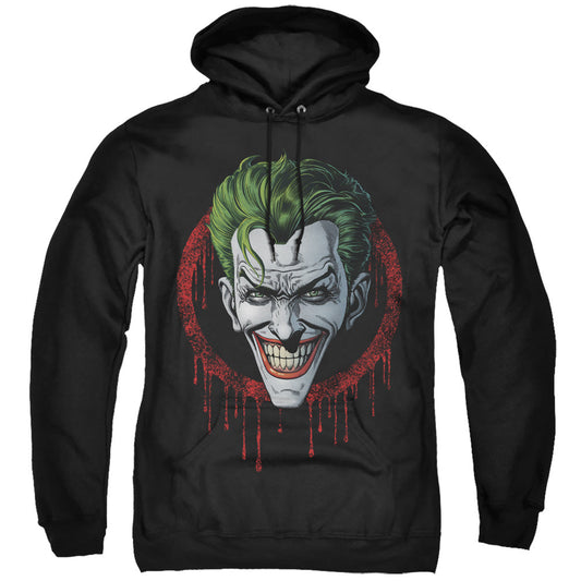 Batman Joker Drip Mens Hoodie Black Officially Licensed