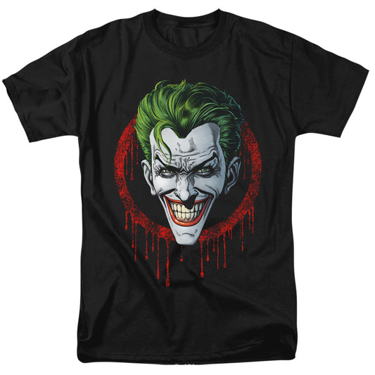 Batman Joker Drip Mens T Shirt Black Officially Licensed