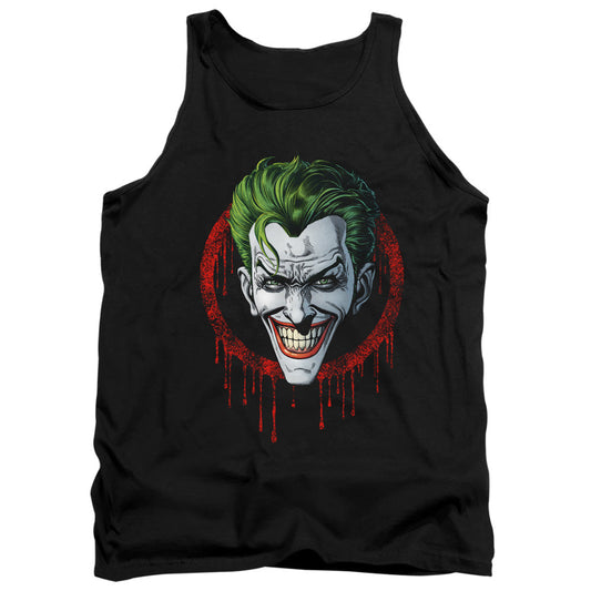 Batman Joker Drip Mens Tank Top Shirt Black Officially Licensed
