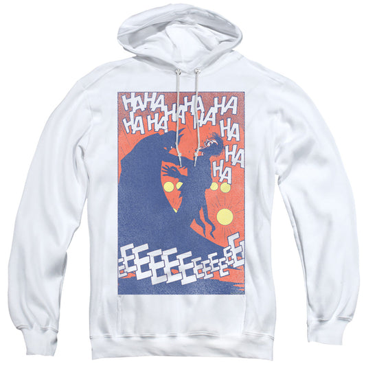 Batman Punchline Mens Hoodie White Officially Licensed