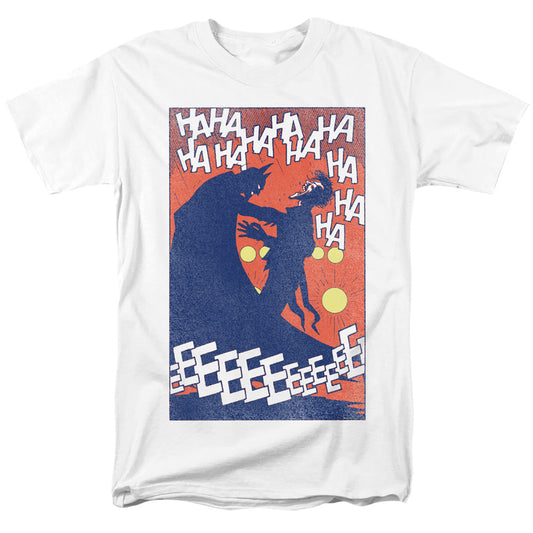 Batman Punchline Mens T Shirt White Officially Licensed