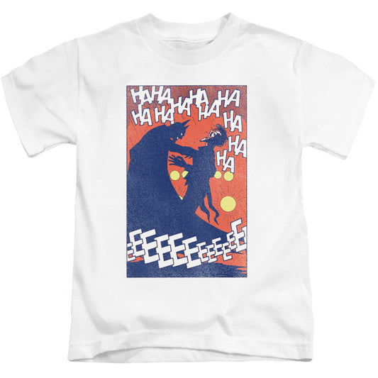 Batman Punchline Juvenile Kids Youth T Shirt White Officially Licensed