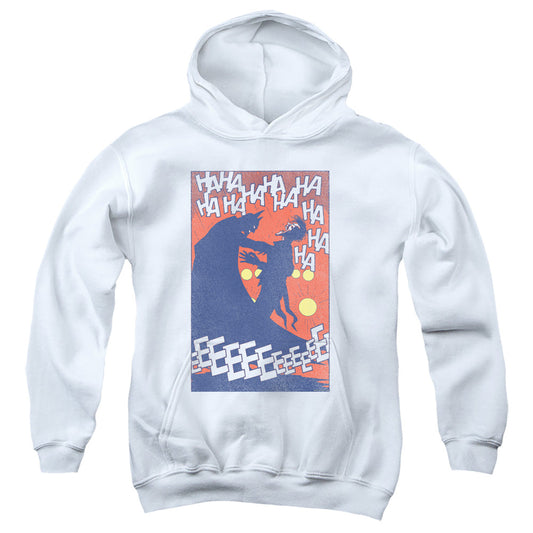 Batman Punchline Kids Youth Hoodie White Officially Licensed