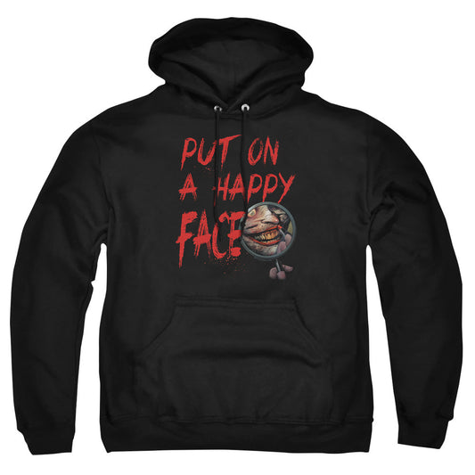 Batman Happy Face Mens Hoodie Black Officially Licensed