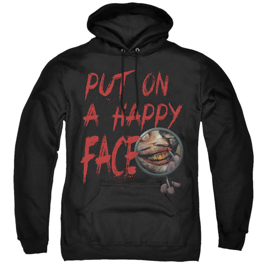 Batman Happy Face Mens Hoodie Black Officially Licensed