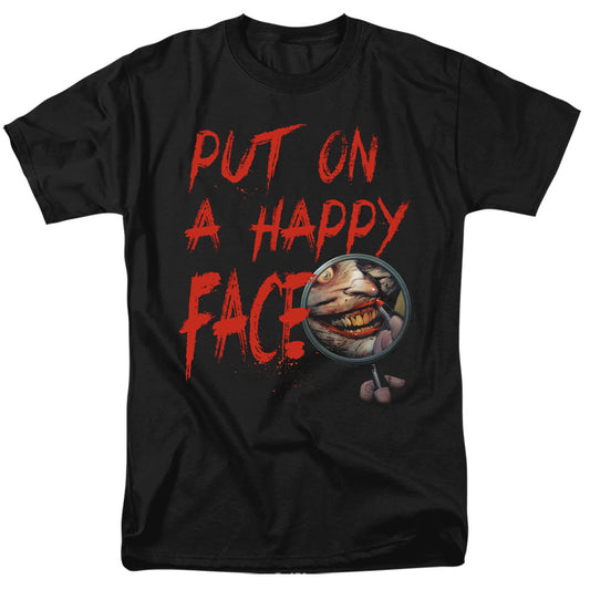 Batman Happy Face Mens T Shirt Black Officially Licensed