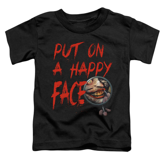 Batman Happy Face Toddler Kids Youth T Shirt Black Officially Licensed