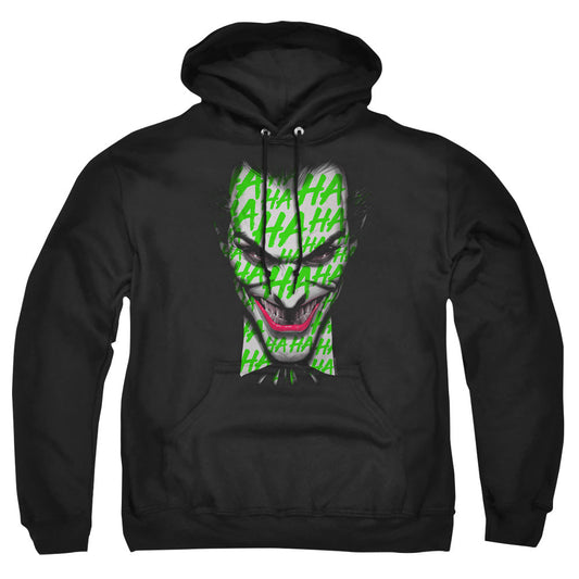 Batman Ha Ha Smile Mens Hoodie Black Officially Licensed