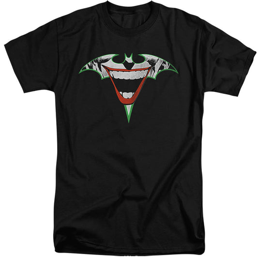 Batman Joker Bat Logo Mens Tall T Shirt Black Officially Licensed