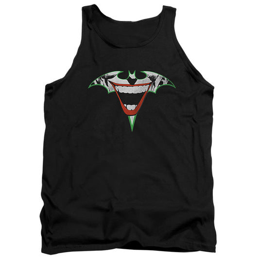 Batman Joker Bat Logo Mens Tank Top Shirt Black Officially Licensed