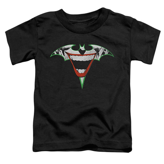 Batman Joker Bat Logo Toddler Kids Youth T Shirt Black Officially Licensed