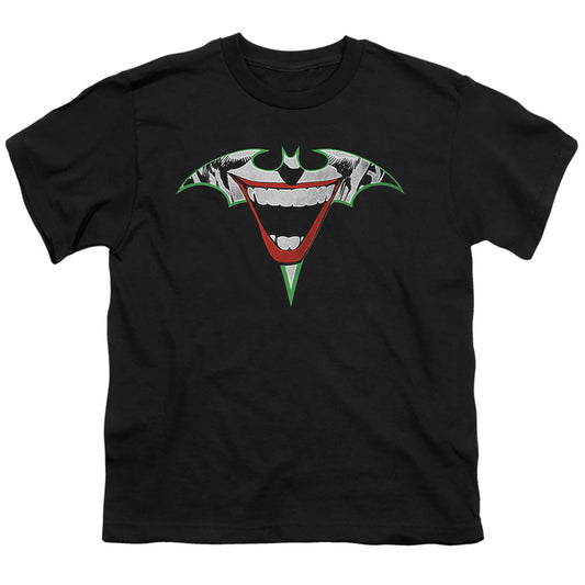 Batman Joker Bat Logo Kids Youth T Shirt Black Officially Licensed