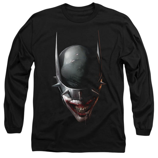Batman Batman Who Laughs Head Mens Long Sleeve Shirt Black Officially Licensed