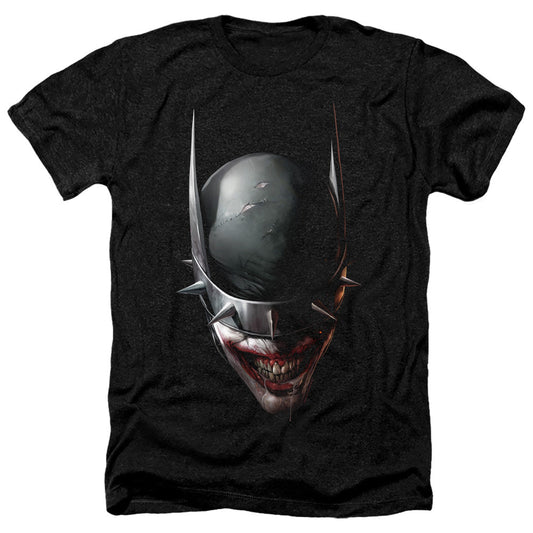 Batman Batman Who Laughs Head Heather Mens T Shirt Black Officially Licensed