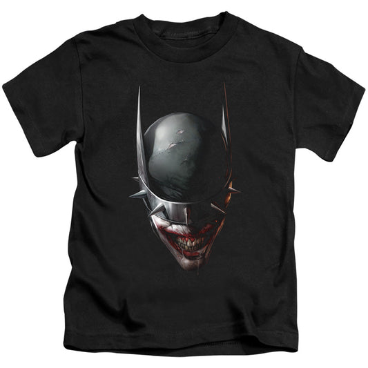 Batman Batman Who Laughs Head Juvenile Kids Youth T Shirt Black Officially Licensed
