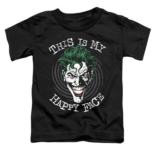 Batman Maniacal Spiral Toddler Kids Youth T Shirt Black Officially Licensed