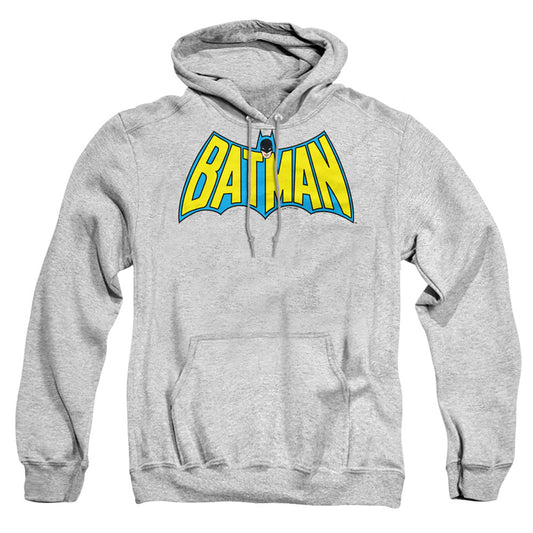 Batman Wintage Batman Logo Mens Hoodie Athletic Heather Officially Licensed