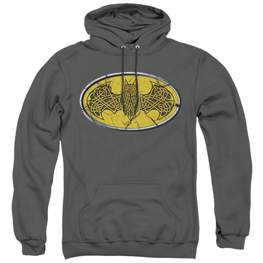 Batman Celtic Shield Mens Hoodie Charcoal Officially Licensed