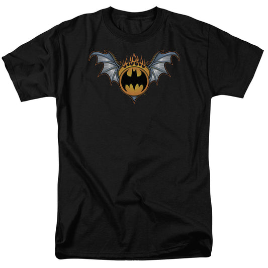Batman Bat Wings Logo Mens T Shirt Black Officially Licensed