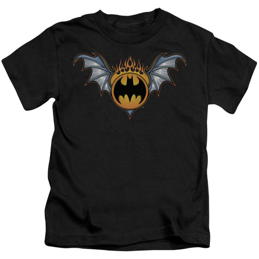 Batman Bat Wings Logo Juvenile Kids Youth T Shirt Black Officially Licensed