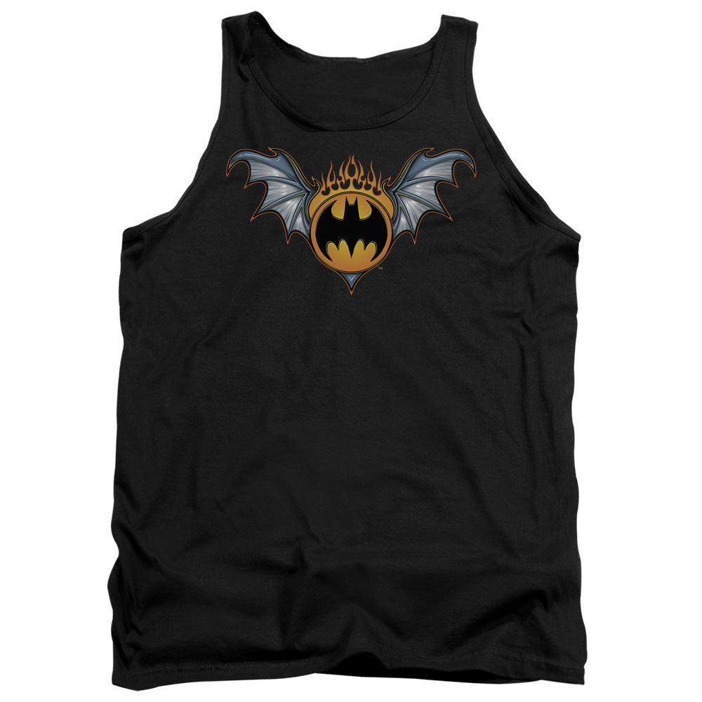 Batman Bat Wings Logo Mens Tank Top Shirt Black Officially Licensed