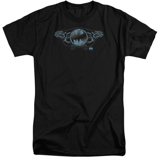 Batman Two Gargoyles Logo Mens Tall T Shirt Black Officially Licensed