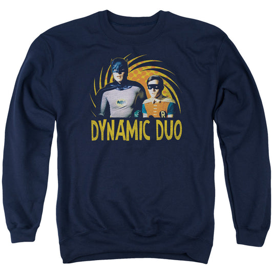 Batman Classic Tv Dynamic Mens Crewneck Sweatshirt Navy Blue Officially Licensed