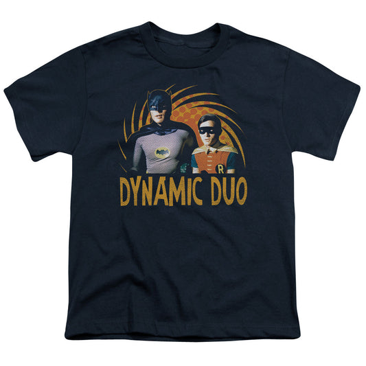Batman Classic Tv Dynamic Kids Youth T Shirt Navy Blue Officially Licensed