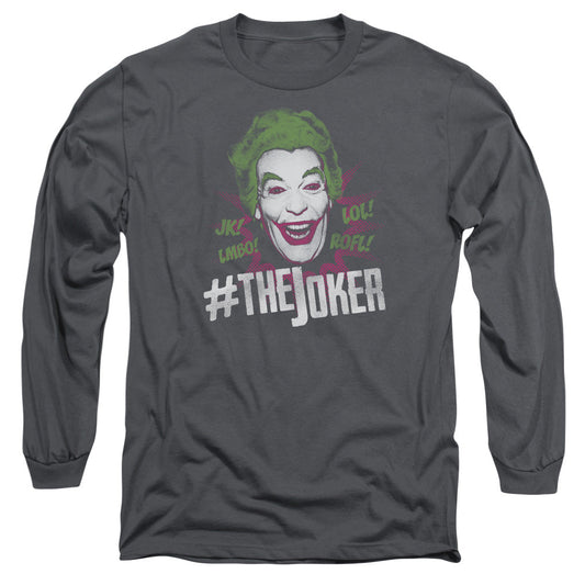 Batman Classic Tv #Joker Mens Long Sleeve Shirt Charcoal Officially Licensed