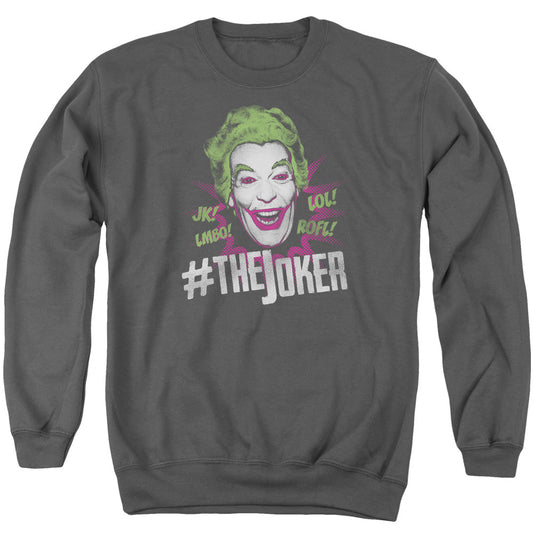 Batman Classic Tv #Joker Mens Crewneck Sweatshirt Charcoal Officially Licensed