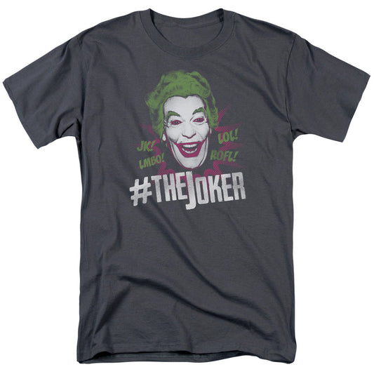 Batman Classic Tv #Joker Mens T Shirt Charcoal Officially Licensed