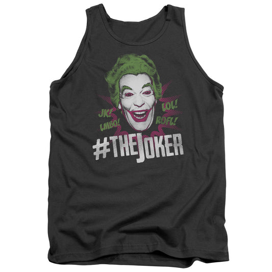 Batman Classic Tv #joker Mens Tank Top Shirt Charcoal Officially Licensed