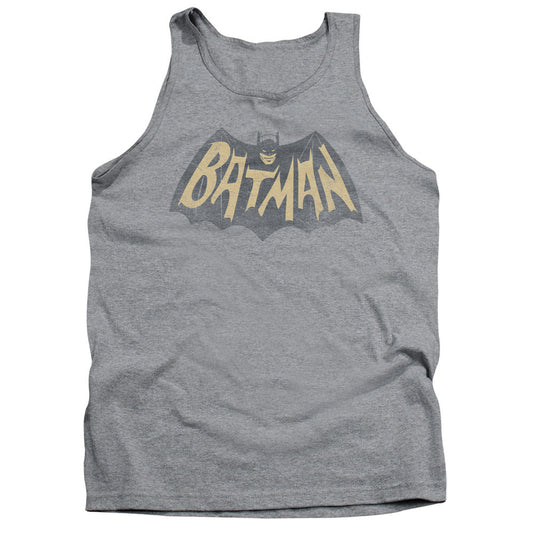 Batman Classic Tv Show Logo Mens Tank Top Shirt Athletic Heather Officially Licensed