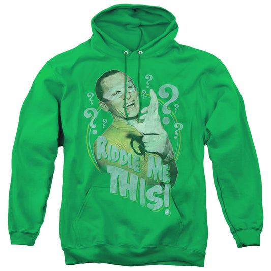Batman Classic Tv Riddle Me This Mens Hoodie Kelly Green Officially Licensed