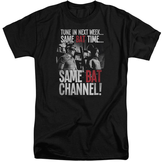 Batman Classic Tv Bat Channel Mens Tall T Shirt Black Officially Licensed