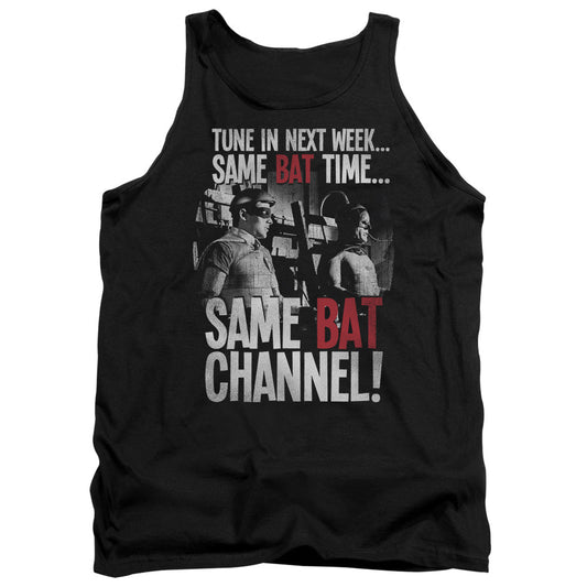 Batman Classic Tv Bat Channel Mens Tank Top Shirt Black Officially Licensed