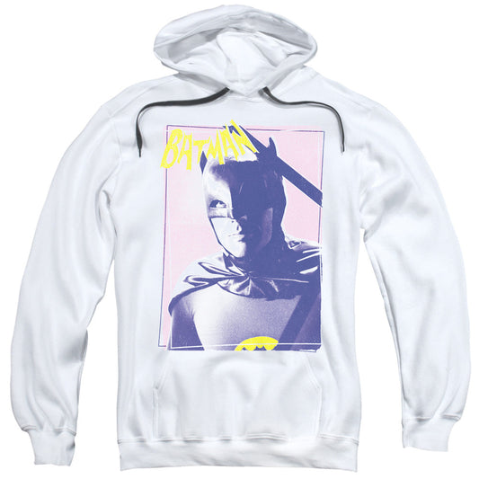 Batman Classic Tv Wayne 80S Mens Hoodie White Officially Licensed